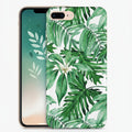 Phone case with tropical leaf design
